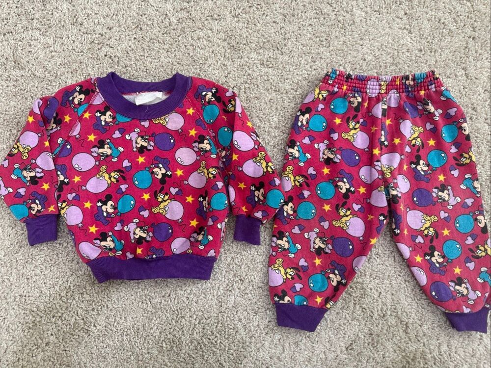 vintage disney babies baby mickey collection Minnie Mickey Pluto Balloon Sweatsh